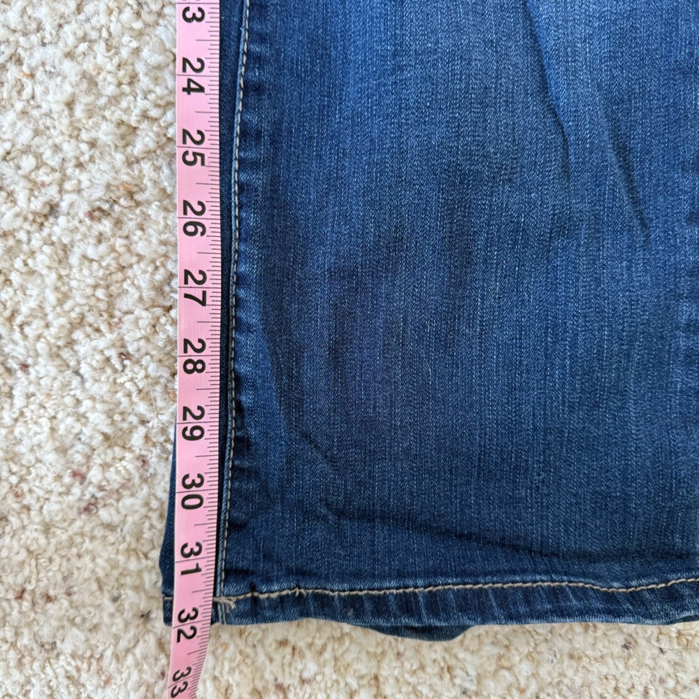 Vintage America Blues Jeans Boho Bootcut Dark Blue Size 4 / 27 EUC - Picture 6 of 8
